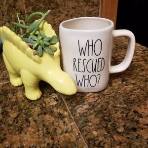 Who Rescued Who? Rae Dunn mug